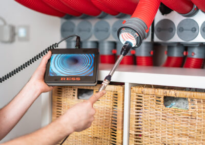 Endoskopische Inspektion des Lüftungssystems