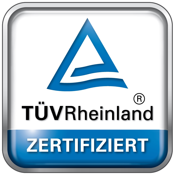 TÜV Rheinland zertifiziert
